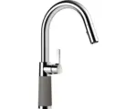 Hornbach Küchenarmatur Schock SC-520 555120 mit Handbrause silverstone