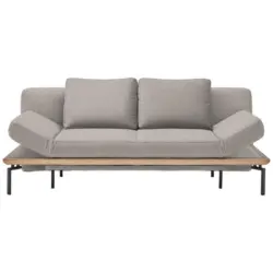 Schlafsofa in Webstoff Naturfarben