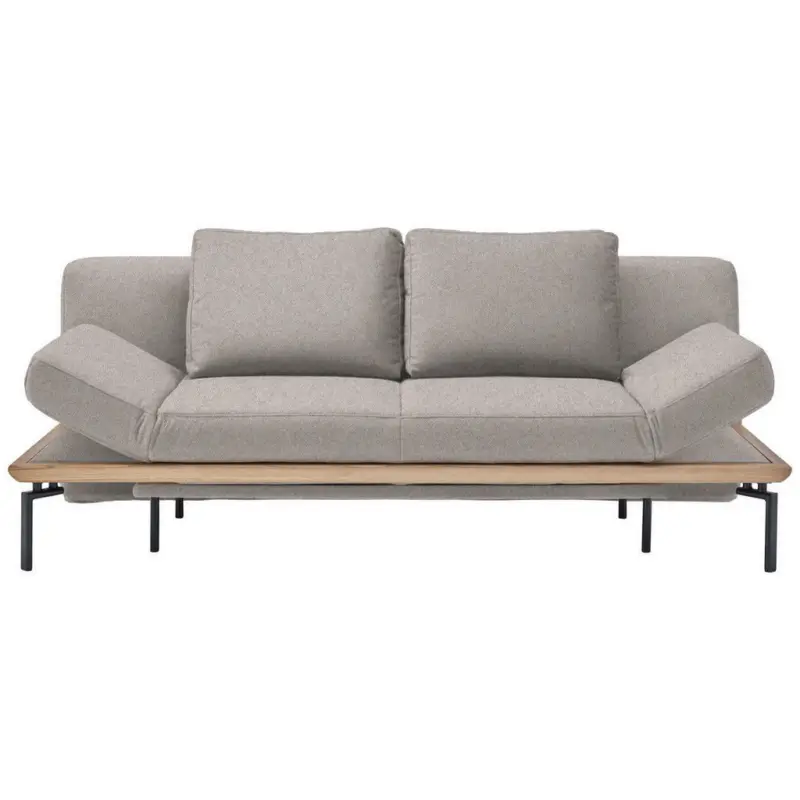 Schlafsofa in Webstoff Naturfarben