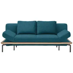 Schlafsofa in Webstoff Petrol