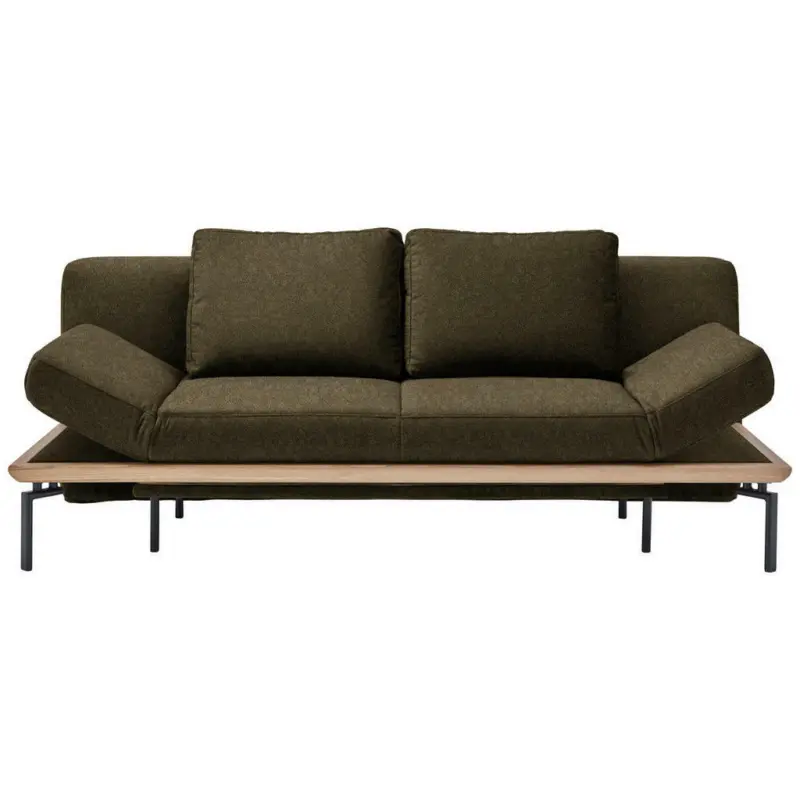 Schlafsofa in Flachgewebe Grün