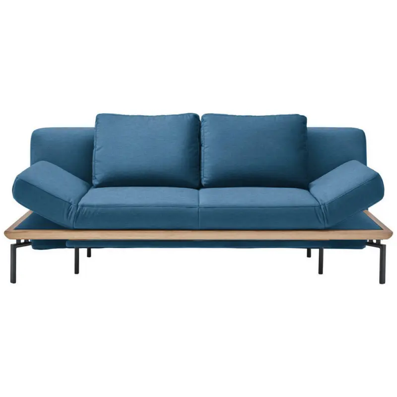 Schlafsofa in Webstoff Türkis