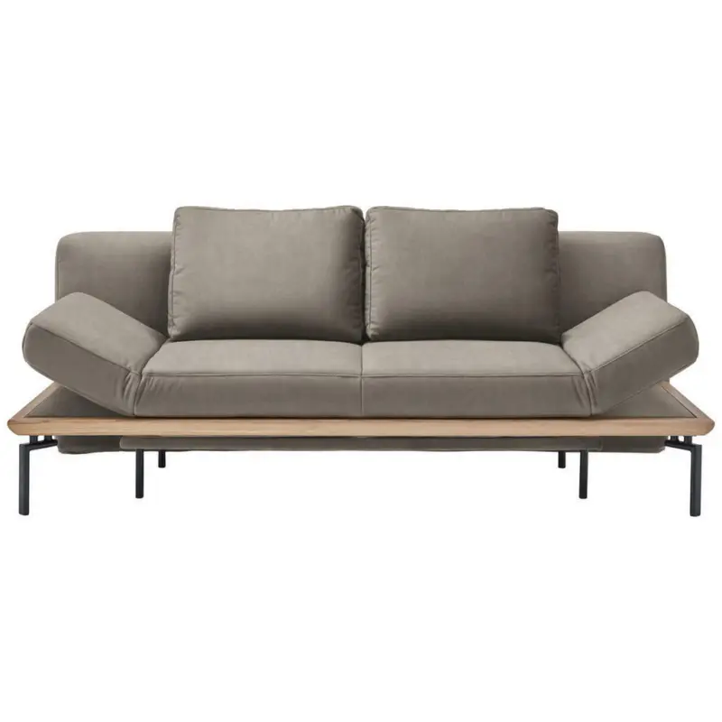 Schlafsofa in Flachgewebe Beige