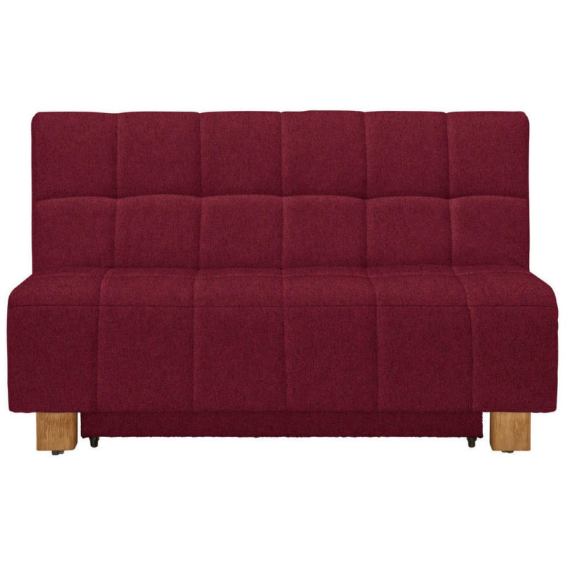 Schlafsofa in Webstoff Bordeaux