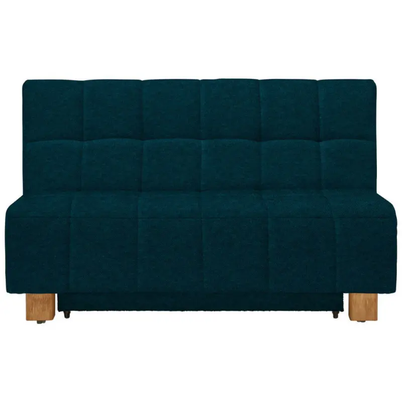 Schlafsofa in Webstoff Petrol