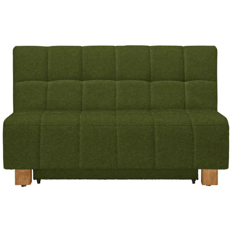 Schlafsofa in Webstoff Dunkelgrün