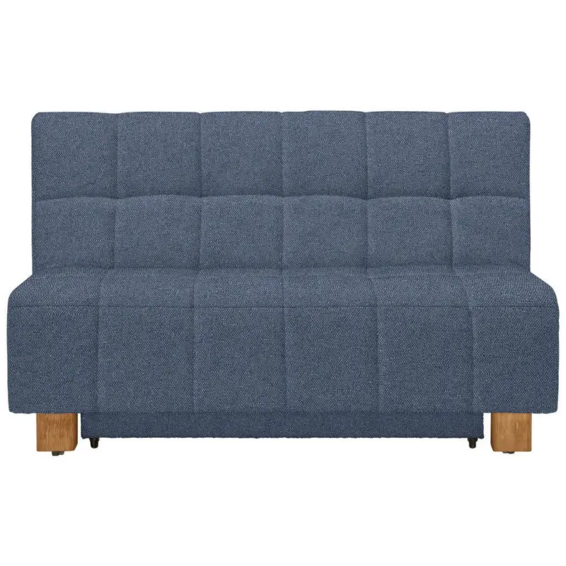 Schlafsofa in Webstoff Blau