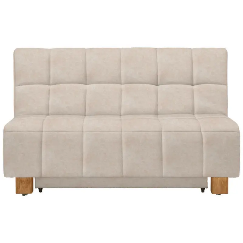 Schlafsofa in Flachgewebe Sandfarben