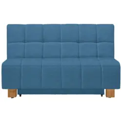 Schlafsofa in Webstoff Türkis