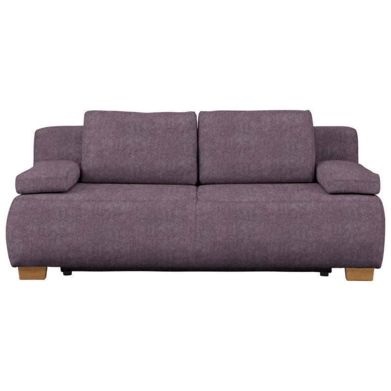 Boxspringsofa in Webstoff Rosa