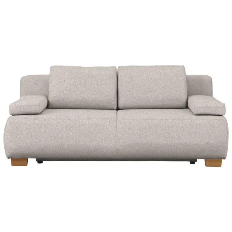 Boxspringsofa in Webstoff Naturfarben