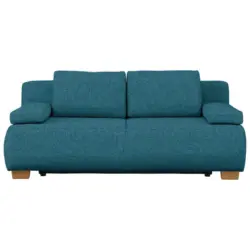 Boxspringsofa in Webstoff Petrol