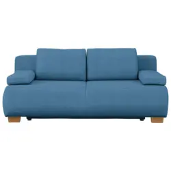 Boxspringsofa in Webstoff Türkis