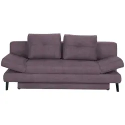 Schlafsofa in Webstoff Rosa