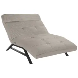 Relaxliege in Kord Sandfarben