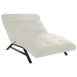 Relaxliege in Kord Weiß