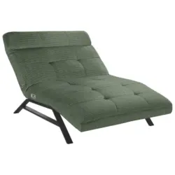 Relaxliege in Kord Olivgr&uuml;n