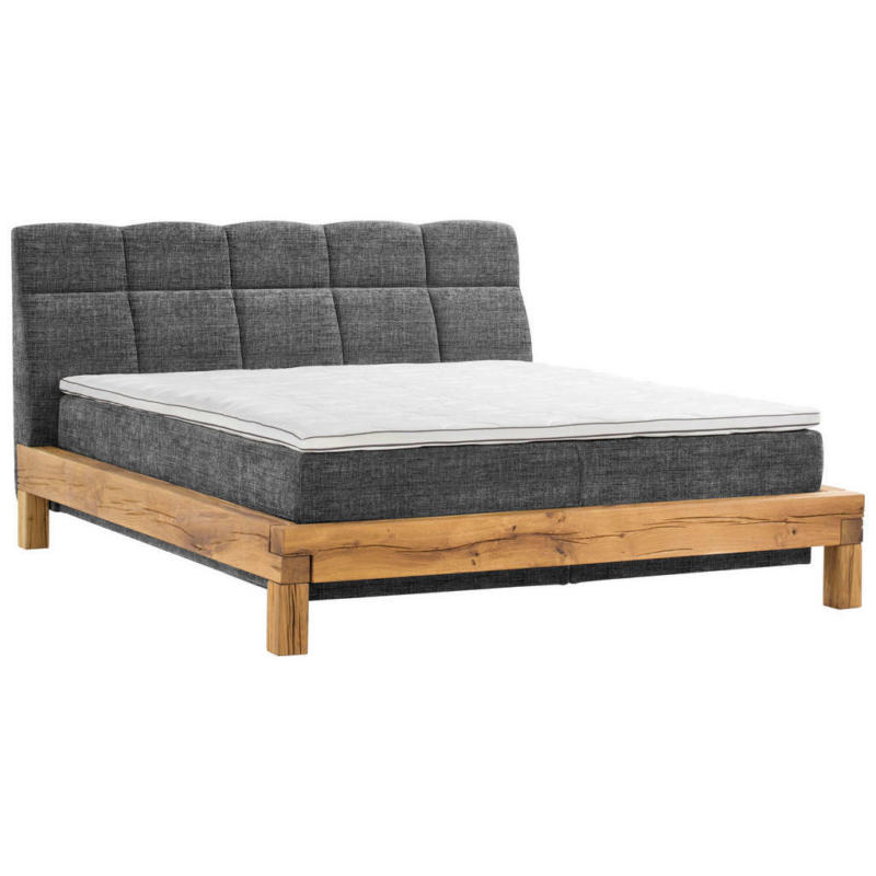 Boxspringbett 160/200 cm in Grau