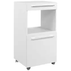 Servierwagen in Wei&szlig;