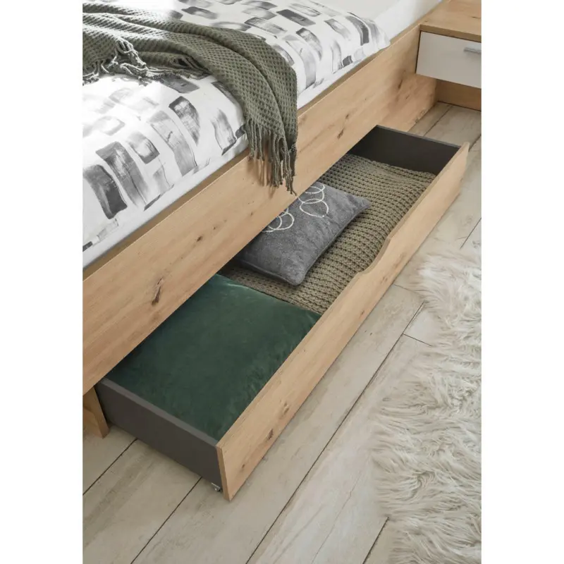 Bettschubkasten Eiche Artisan