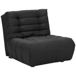 Schlafsessel in Flachgewebe Graphitfarben