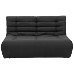 Schlafsofa in Flachgewebe Graphitfarben