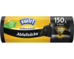 Hornbach Abfallsack Swirl® 150 L Multipack 4x8 Säcke schwarz