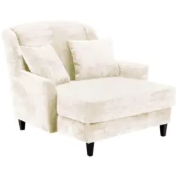 BIG Sessel in Samt, Velours Creme