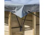 Hornbach Winterabdeckplane für Holzpool Mango rechteckig 658x360 cm grau