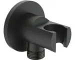Hornbach Brausehalter Schlauchanschluss Wandanschlussbogen Ideal Standard Idealrain Round 1 Zoll silk black BC807XG
