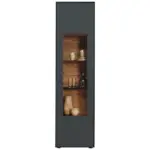 XXXLutz Lauterach - Ihr M&ouml;belhaus bei Bregenz Vitrine in massiv Kerneiche Anthrazit