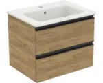 Hornbach Waschbeckenunterschrank Ideal Standard Connect E Keramik 50,5x62,5x47 cm mit Keramikwaschbecken goldeiche