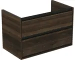 Hornbach Waschbeckenunterschrank Ideal Standard Connect Air 44x51,7x80 cm ohne Waschbecken nussbaum schwarz