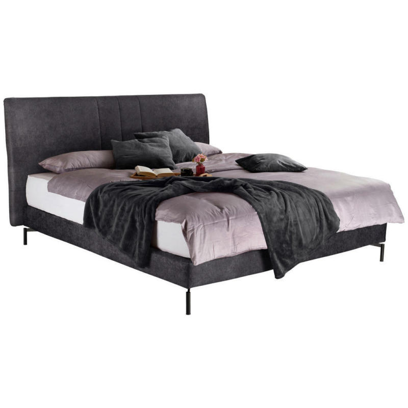 Boxspringbett 160/200 cm in Anthrazit