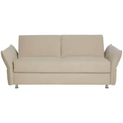 Schlafsofa in Flachgewebe Beige