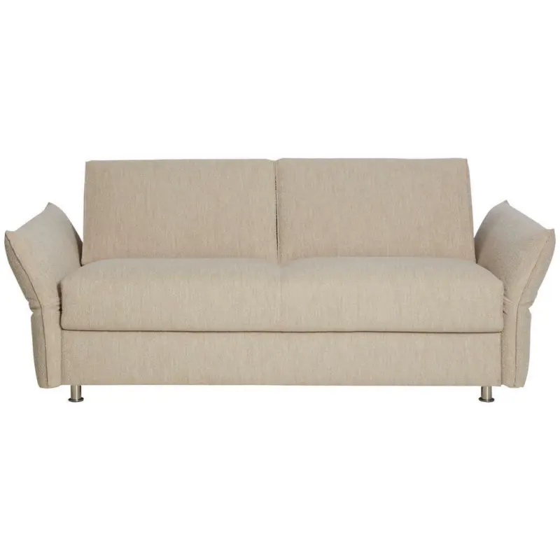 Schlafsofa in Flachgewebe Beige