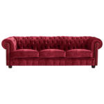XXXLutz Vöcklabruck - Ihr Möbelhaus in Vöcklabruck Chesterfield-Sofa in Mikrofaser Rot