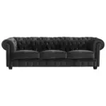 XXXLutz Lauterach - Ihr Möbelhaus bei Bregenz Chesterfield-Sofa in Mikrofaser Schwarz