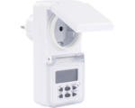 Hornbach Zeitschaltuhr digital mit LCD bis 1800 W für außen geeignet IP44 weiß