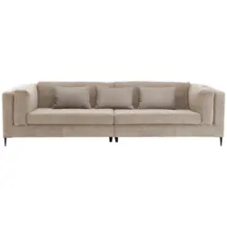 Viersitzer-Sofa in Kord Beige