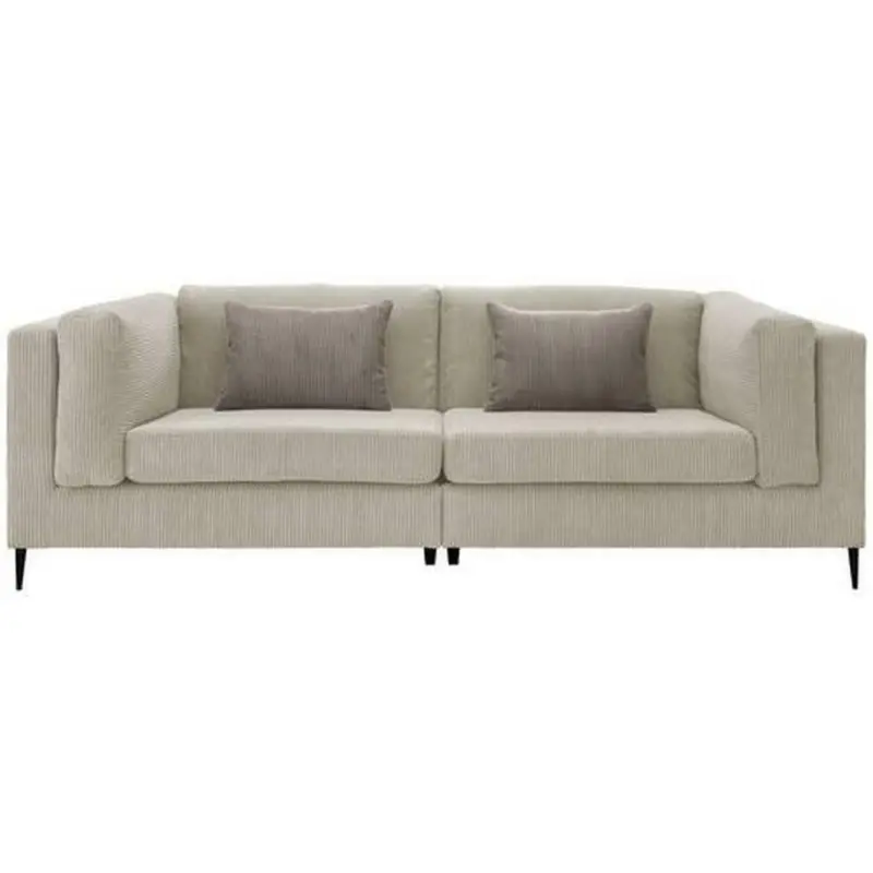 Dreisitzer-Sofa in Kord Beige