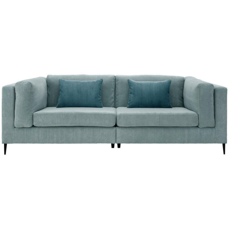 Dreisitzer-Sofa in Kord Hellblau