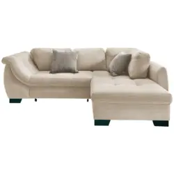 Ecksofa in Kord Beige