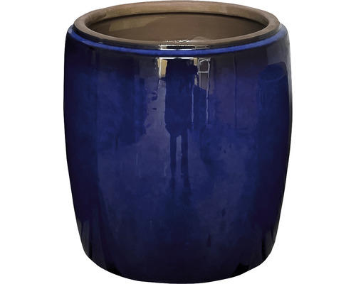 Pflanztopf Lafiora Jia Keramik Ø 35 cm H 35 cm royal blau