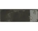 Hornbach Steingut Wandfliese Alma 10,0x30,0 cm schwarz glänzend
