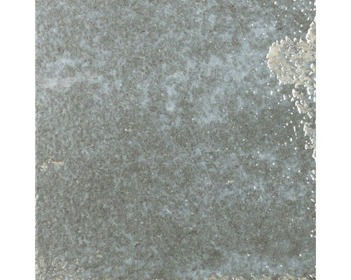 Steingut Wandfliese Alma 15,0x15,0 cm grau glänzend