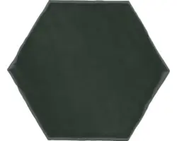 Steingut Wandfliese Artisan 15,0x17,5 cm grün glänzend