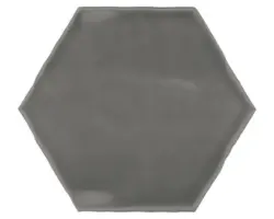 Steingut Wandfliese Artisan 15,0x17,5 cm anthrazit glänzend