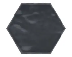 Steingut Wandfliese Artisan 15,0x17,5 cm blau glänzend