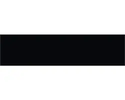 Steingut Wandfliese Trend 7,5x30,0 cm schwarz matt